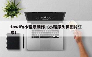 定边towify小程序制作（小程序头像图片生成）