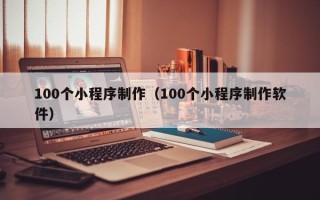 定边100个小程序制作（100个小程序制作软件）